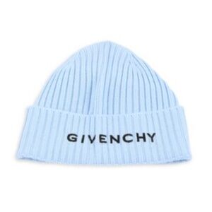 GIVENCHY LOGO RIBBED BEANIE HAT